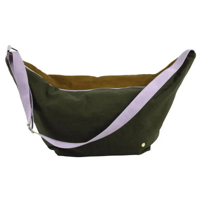 Sac demi-lune Tricolo Kate Nuts Coton Bio - 53x28x12 cm La Cerise sur le Gâteau