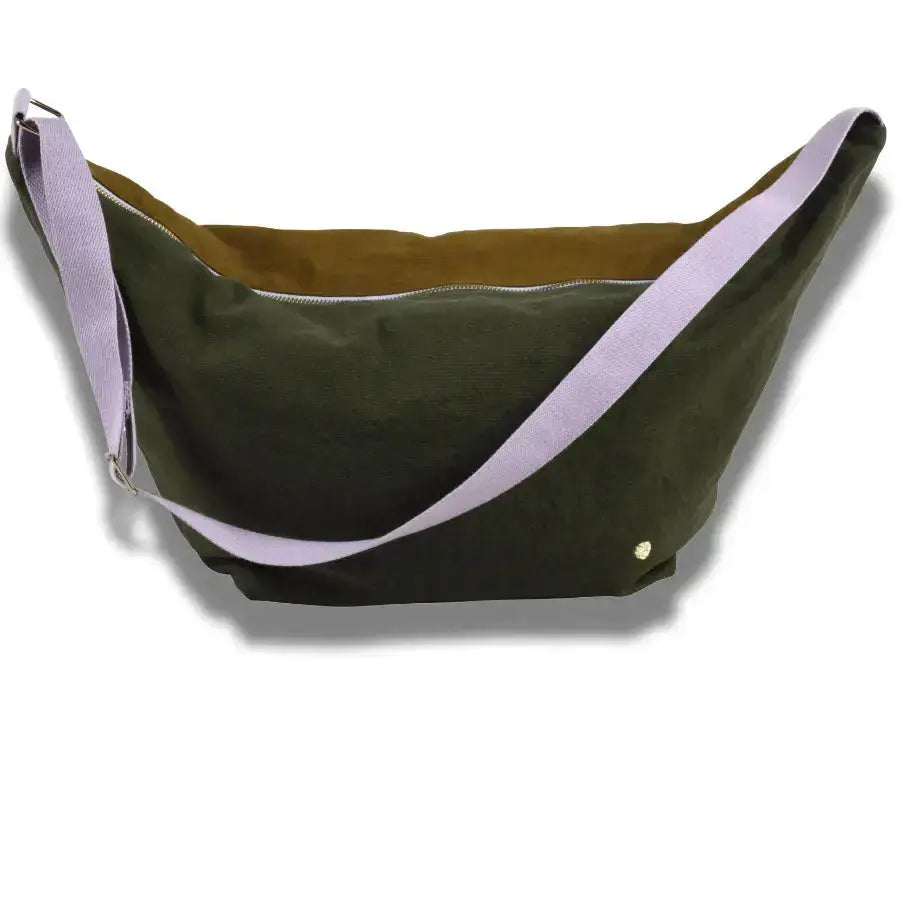 Sac demi-lune Tricolo Kate Nuts Coton Bio - 53x28x12 cm La Cerise sur le Gâteau
