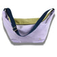 Sac demi-lune Tricolo Lilas Ananas Coton Bio - 53x28x12 cm La Cerise sur le Gâteau