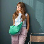 Sac demi lune coton bio detox bluetiful - tricolore - La Cerise sur le Gâteau