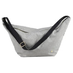 Sac demi-lune noir et blanc Gustave Caviar - 53x28x12 cm La Cerise sur le Gâteau