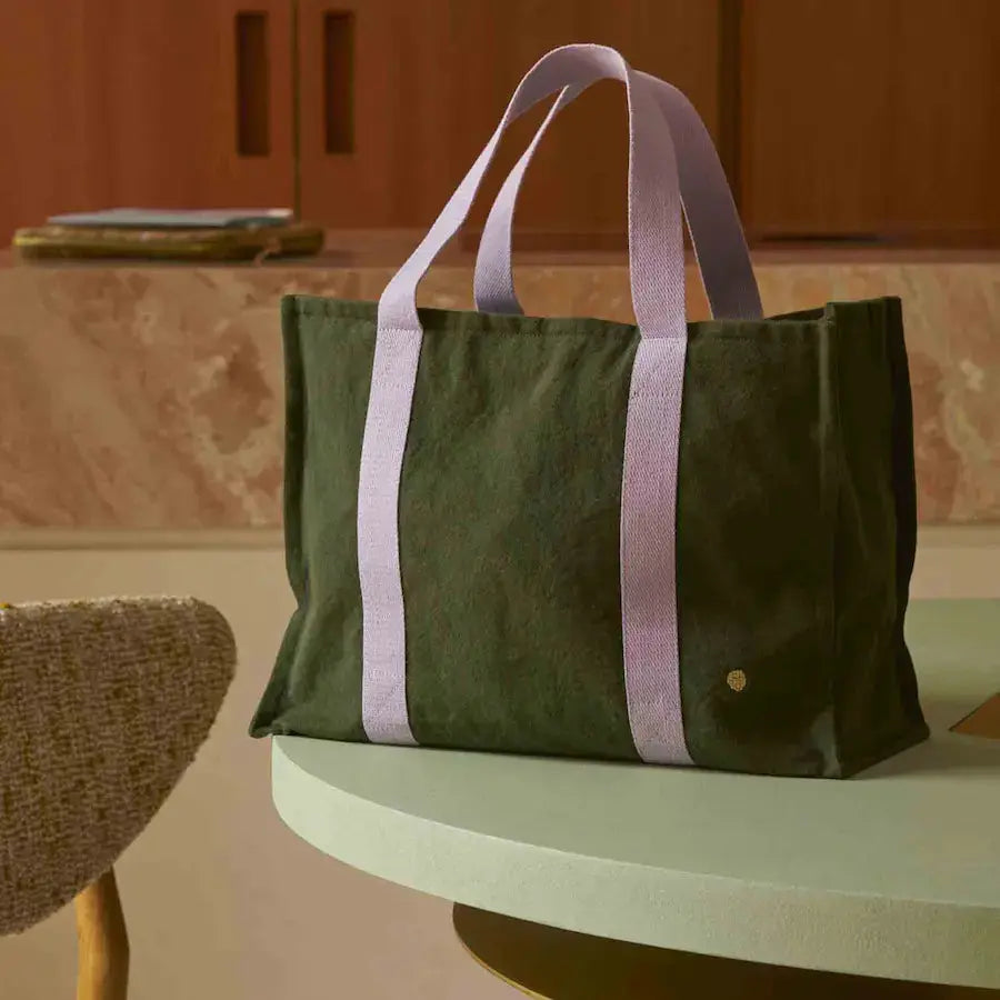 Sac en Coton Bio Daily - Iona Kale kaki La Cerise sur le Gâteau