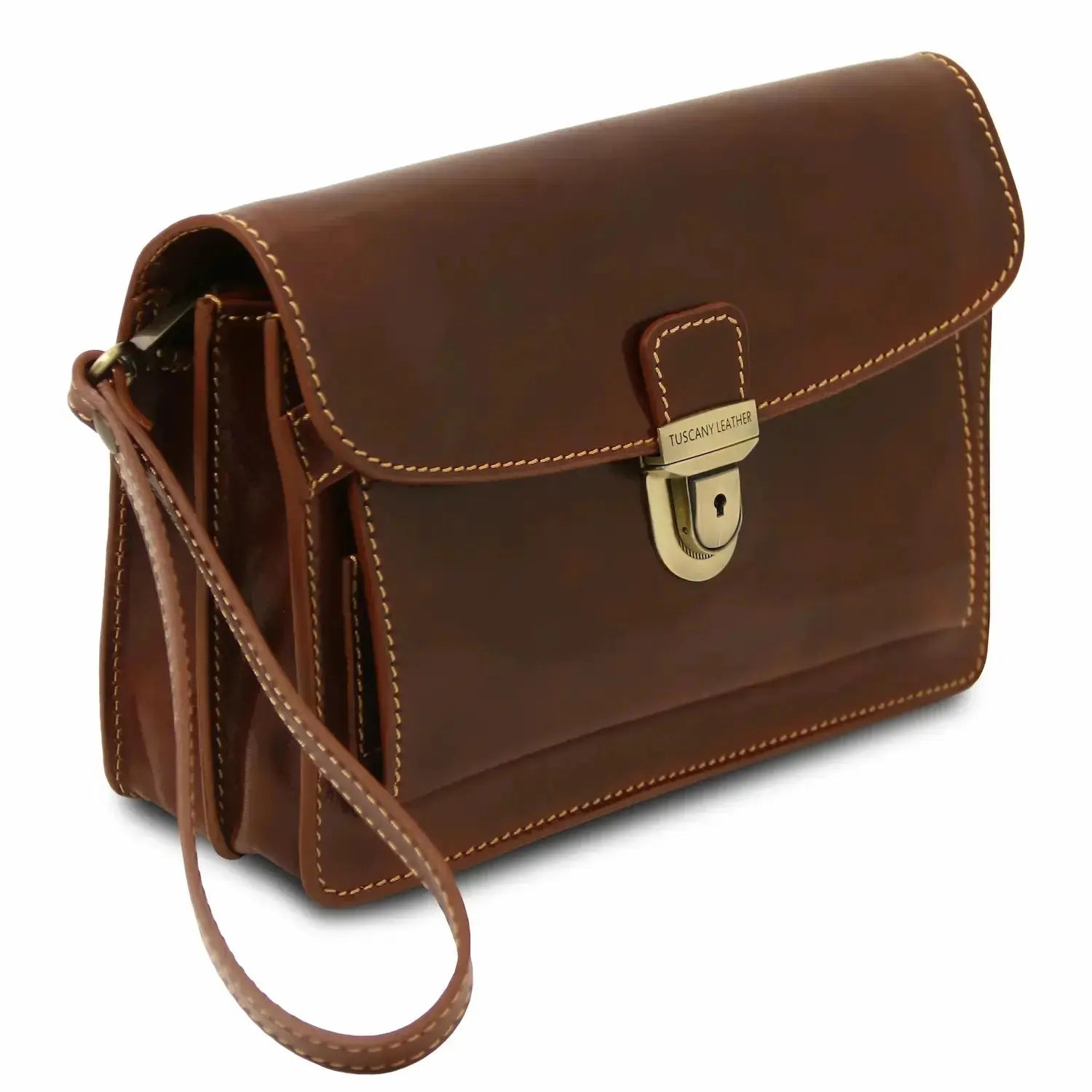 sacoche en cuir homme marron - max tl8075 Tuscany Leather