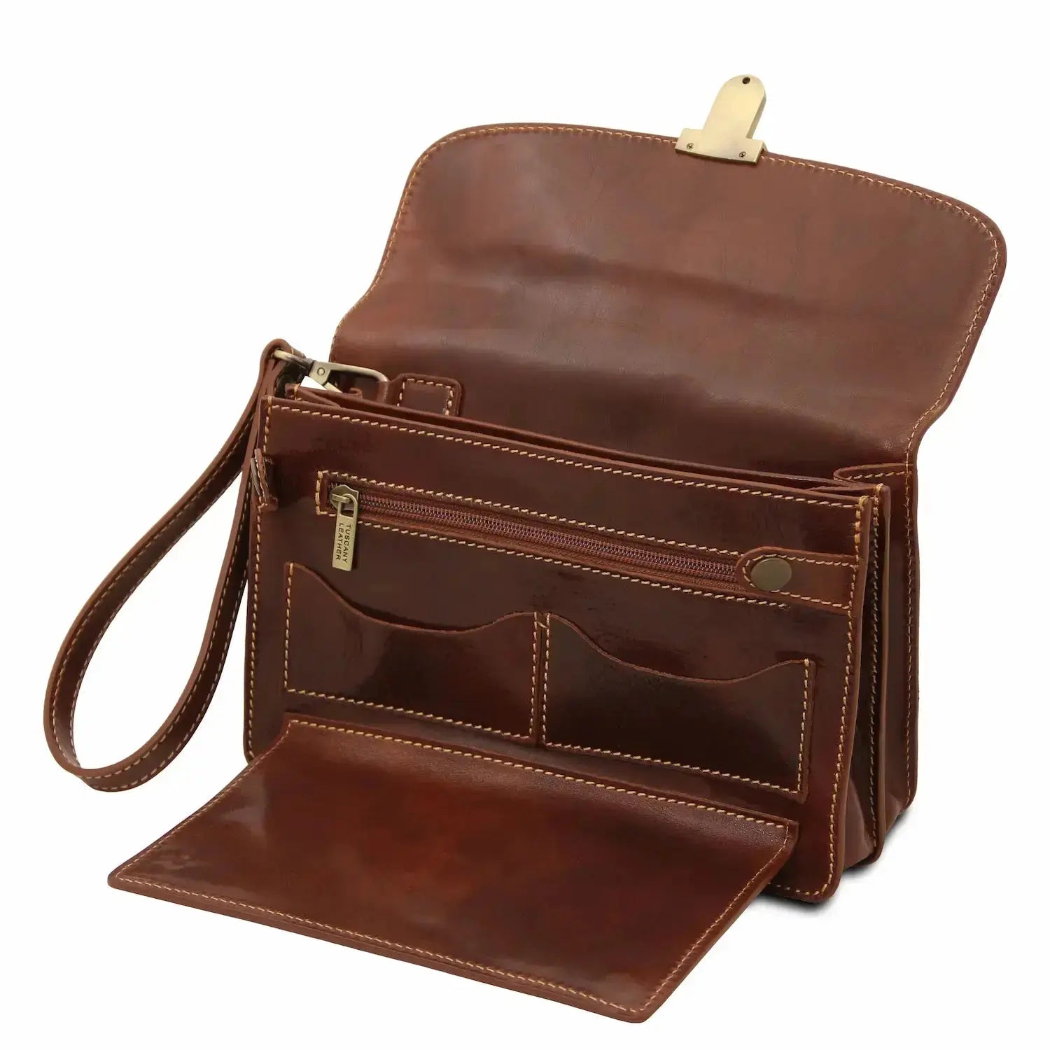 sacoche en cuir homme marron - max tl8075 Tuscany Leather