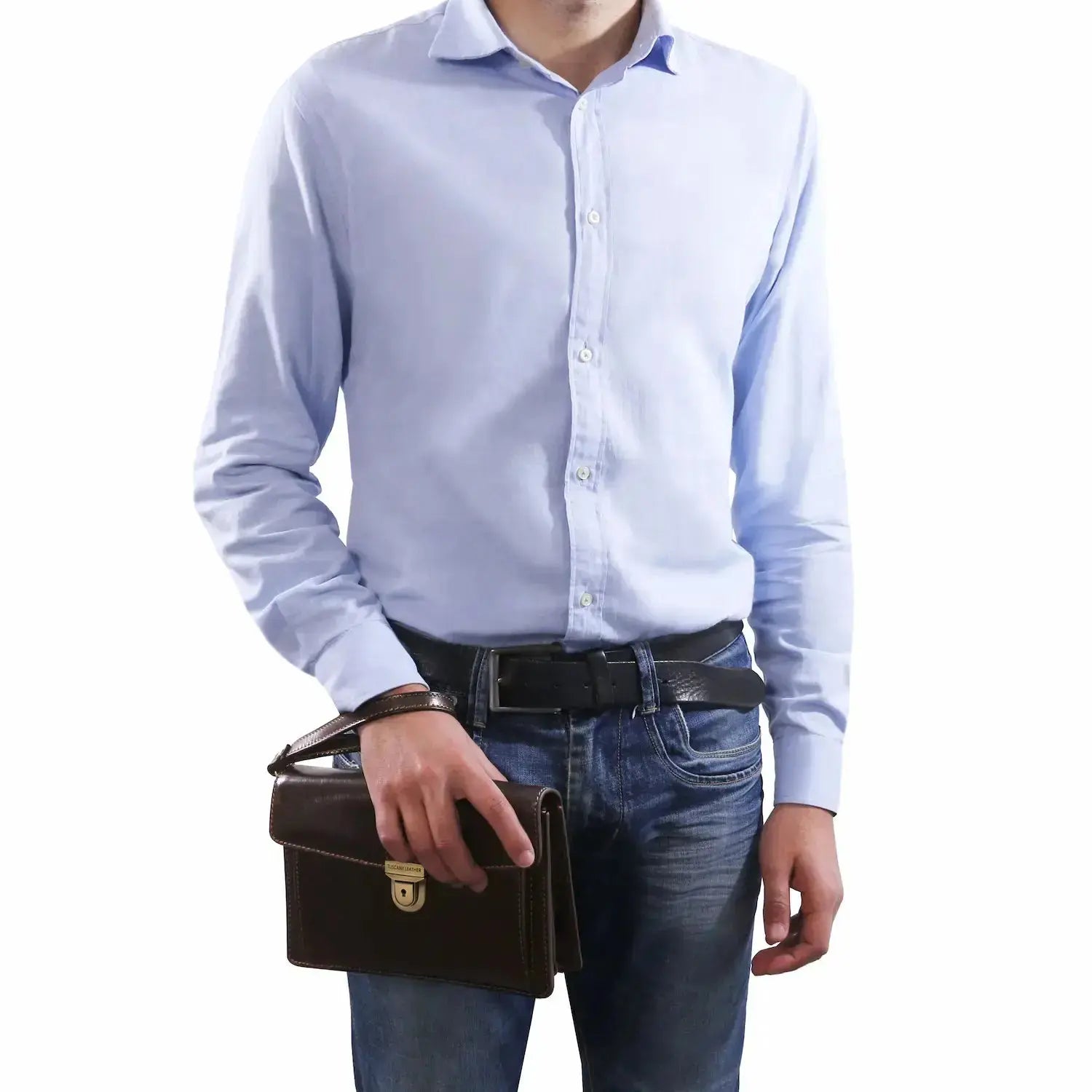 sacoche en cuir homme marron - max tl8075 Tuscany Leather