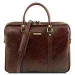 Serviette Pour Portable en Cuir - Prato TL141283 - marron - Tuscany Leather