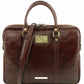 Serviette Pour Portable en Cuir - Prato TL141283 - personnalisation - Tuscany Leather