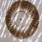 Suspension Murale Bohème raphia naturel et coton blanc - 60x60 Bazar Bizar