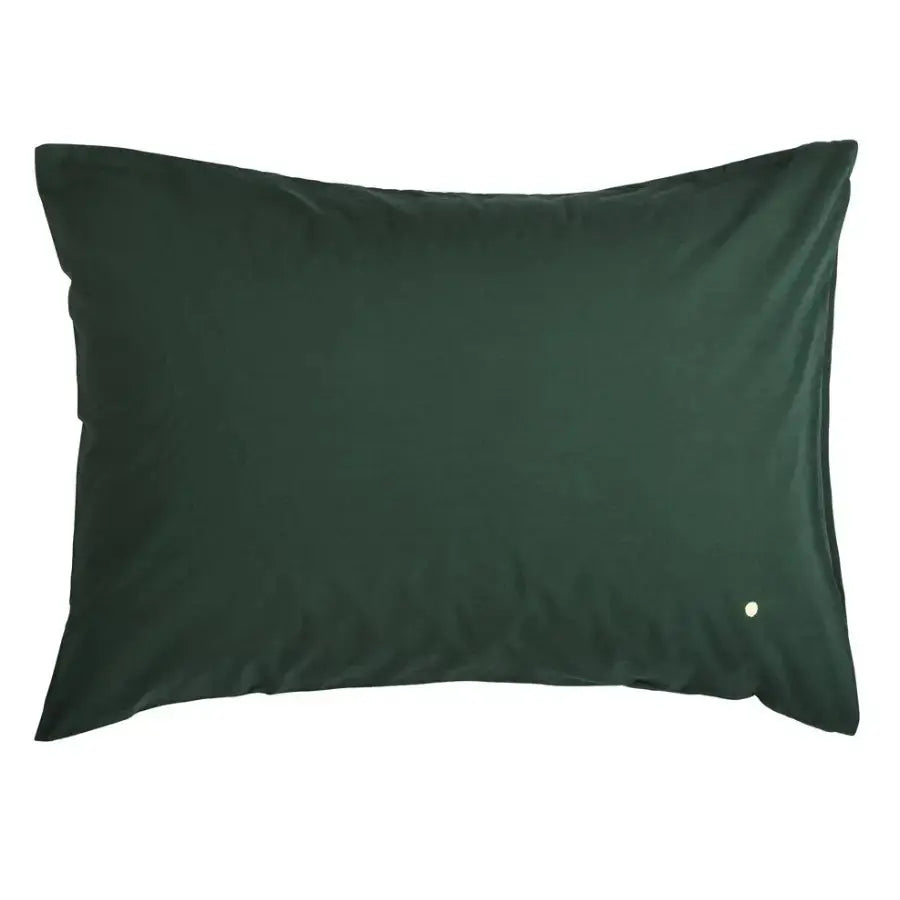 Taie d'Oreiller Coton Bio - Céleste Nori Vert Emeraude La Cerise sur le Gâteau
