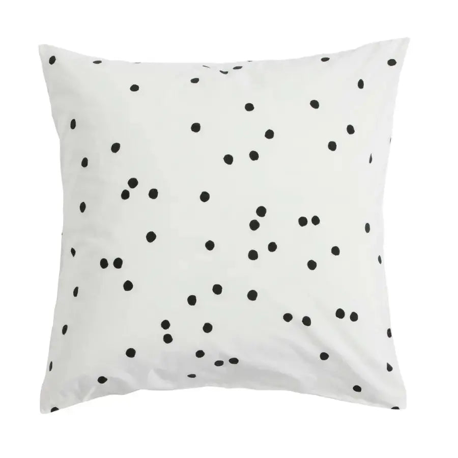 Taie d'Oreiller en Coton Bio à Pois - Odette Milk La Cerise sur le Gâteau