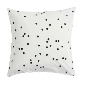 Taie d'Oreiller en Coton Bio à Pois - Odette Milk La Cerise sur le Gâteau