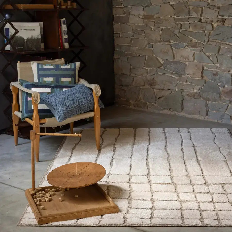 Tapis Rectangulaire Naturel - Sofiane Coussin Dorsey