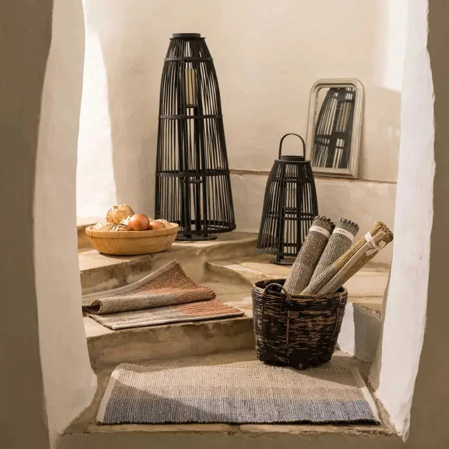 Tapis en Jonc de Mer - Karan Terracotta Vivaraise