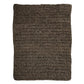 Tapis en Jonc de Mer Noir & Naturel - Kilim Rectangulaire Bazar Bizar