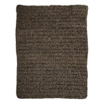 Tapis en Jonc de Mer Noir & Naturel - Kilim Rectangulaire Bazar Bizar