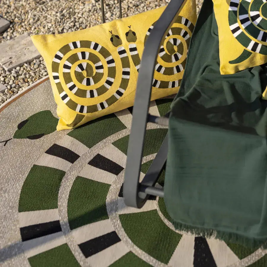 Tapis extérieur Yoka Naturel - Rond 160 cm Vivaraise