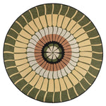 Tapis extérieur Zeno Cèdre - Rond 160 ou 200 cm Vivaraise
