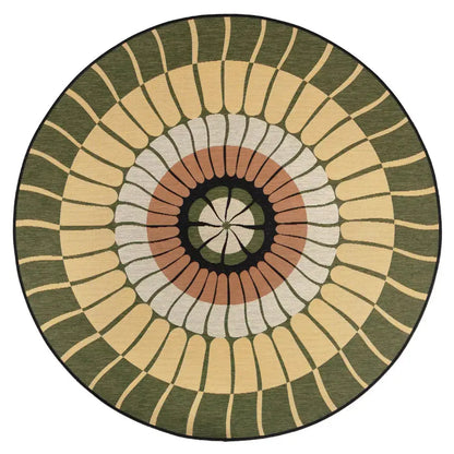 Tapis extérieur Zeno Cèdre - Rond 160 ou 200 cm Vivaraise