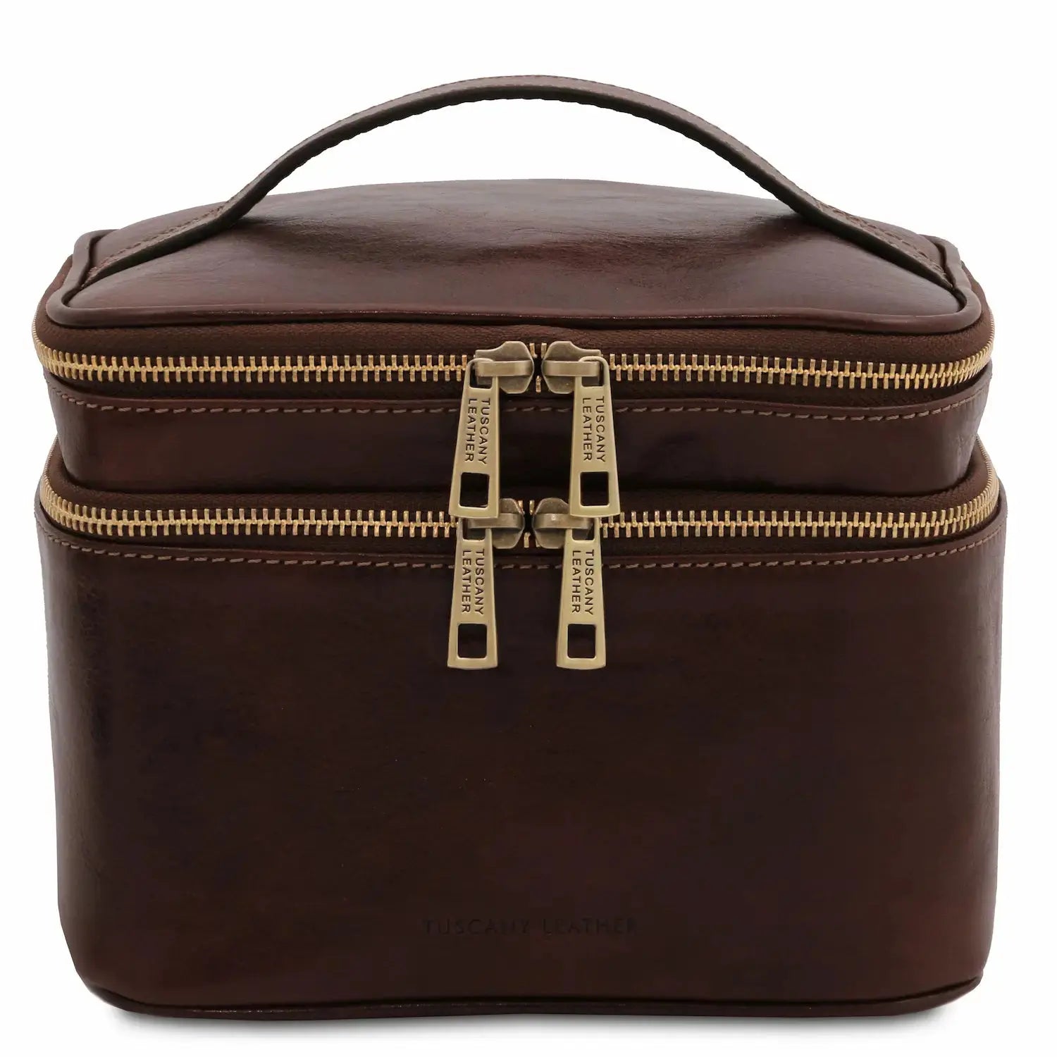 Trousse de Toilette en Cuir - Eliot TL142045 - marron foncé - Tuscany Leather