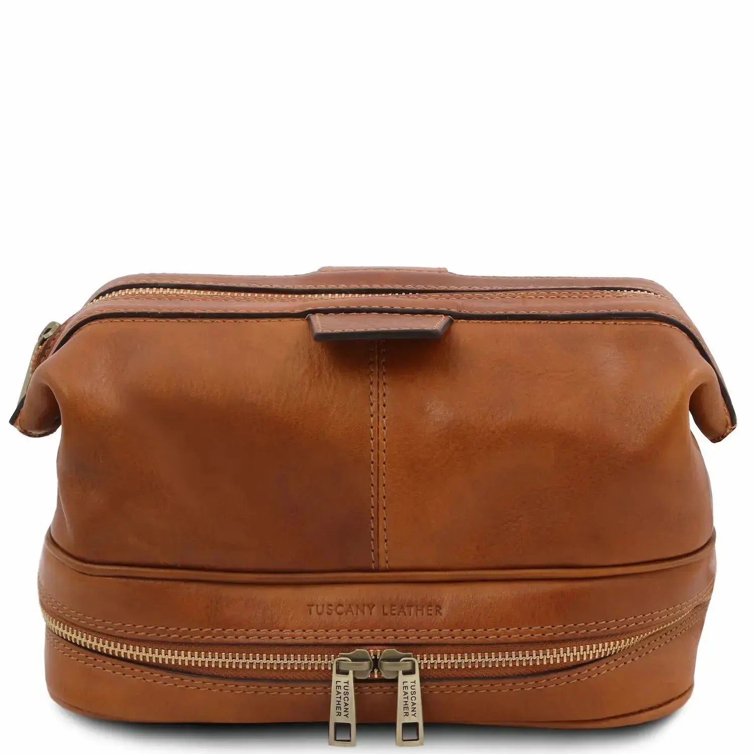 Trousse de Toilette en Cuir - Jacob TL142204 - naturel - Tuscany Leather