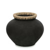 Vase Styly Noir Naturel - L - 33X33X27 CM