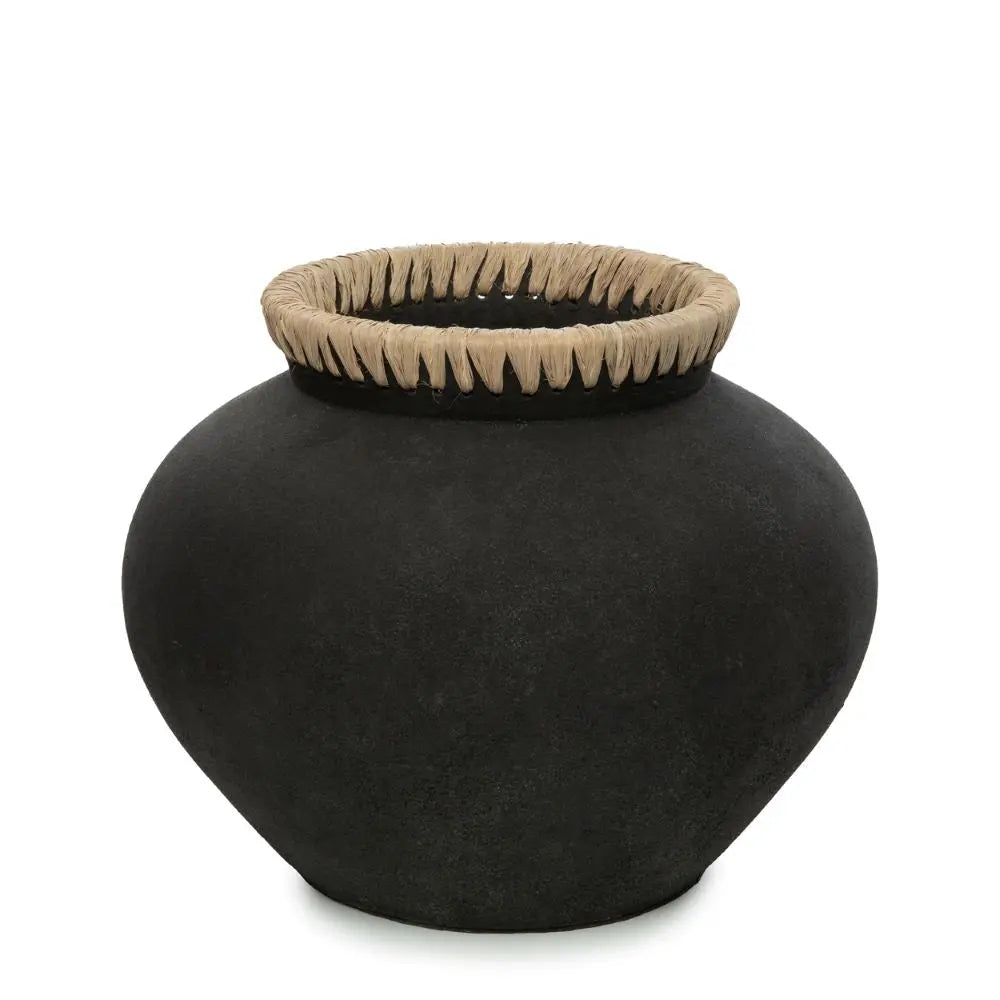 Vase Styly Noir Naturel - Coussin Dorsey