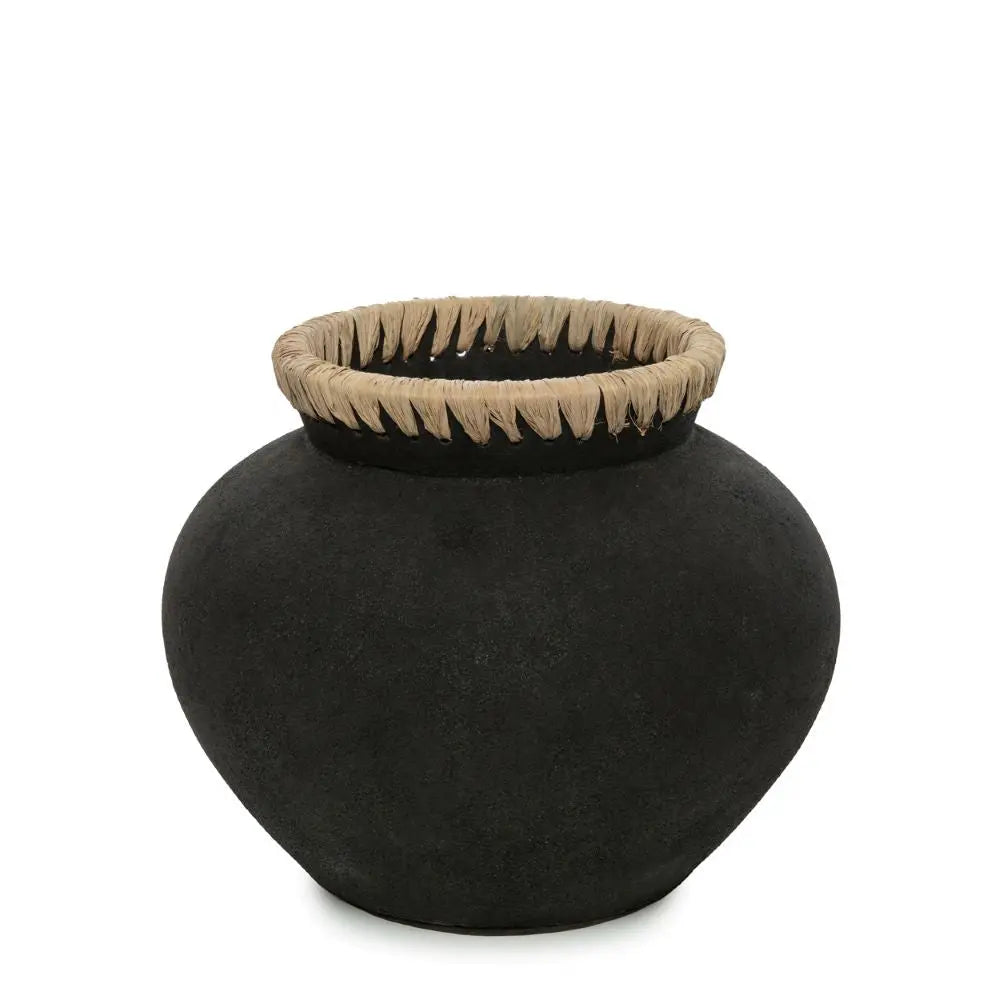 Vase Styly Noir Naturel - Coussin Dorsey