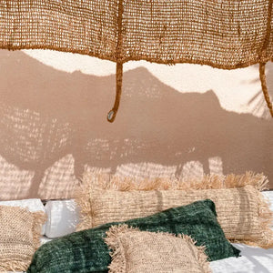 Voile d'ombrage Coco Shade 300x300 en fibre de coco - Naturel Bazar Bizar