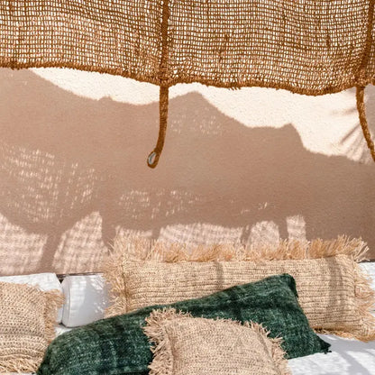 Voile d'ombrage Coco Shade 300x300 en fibre de coco - Naturel Bazar Bizar