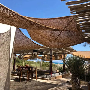 Voile d'ombrage Coco Shade 400x300 en fibre de coco - Naturel Bazar Bizar