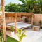Voile d'ombrage Coco Shade 500x300 en fibre de coco - Naturel - Coloris Naturel