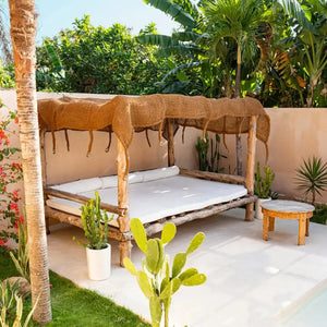Voile d'ombrage Coco Shade 500x300 en fibre de coco - Naturel Bazar Bizar