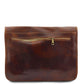 besace cuir homme messenger double tl90475 - marron - Tuscany Leather