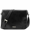 Besace en Cuir Homme – Messenger Double TL90475 - Noir