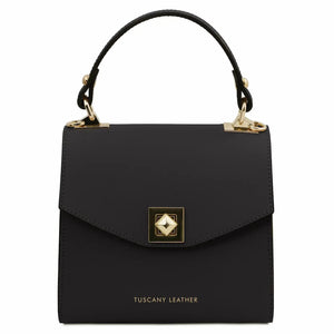sac à main en cuir noir tl bag tl142203 Tuscany Leather
