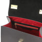 poche intérieure zippée sac à main en cuir noir tl bag tl142203 Tuscany Leather