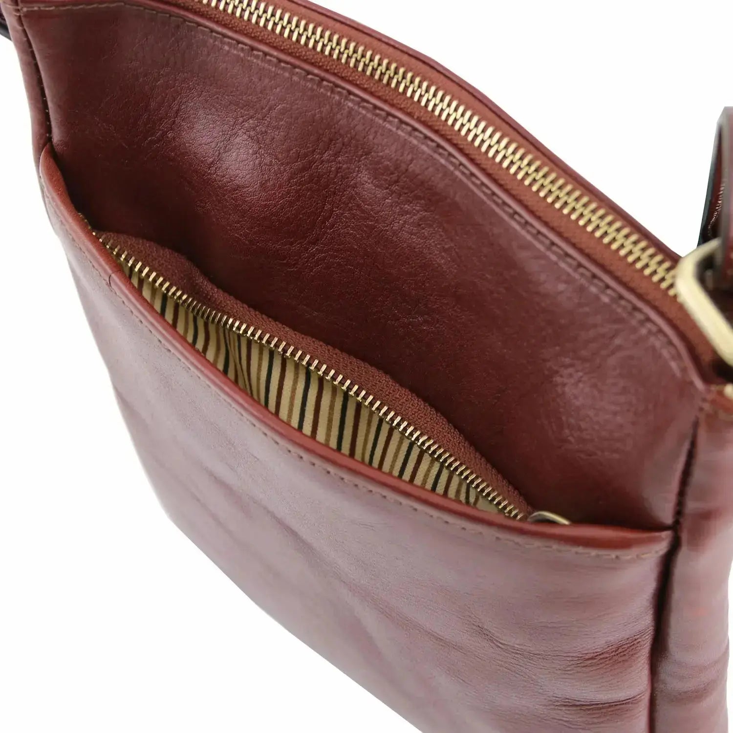 sac bandoulière en cuir homme marron - Jason tl141300 Tuscany Leather