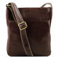 sac bandoulière en cuir homme marron foncé - Jason tl141300 - Tuscany Leather