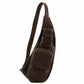 sac bandoulière en cuir homme marron foncé - tl141352 Tuscany Leather