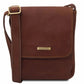 sac bandoulière en cuir homme marron - john tl141408 - Tuscany Leather