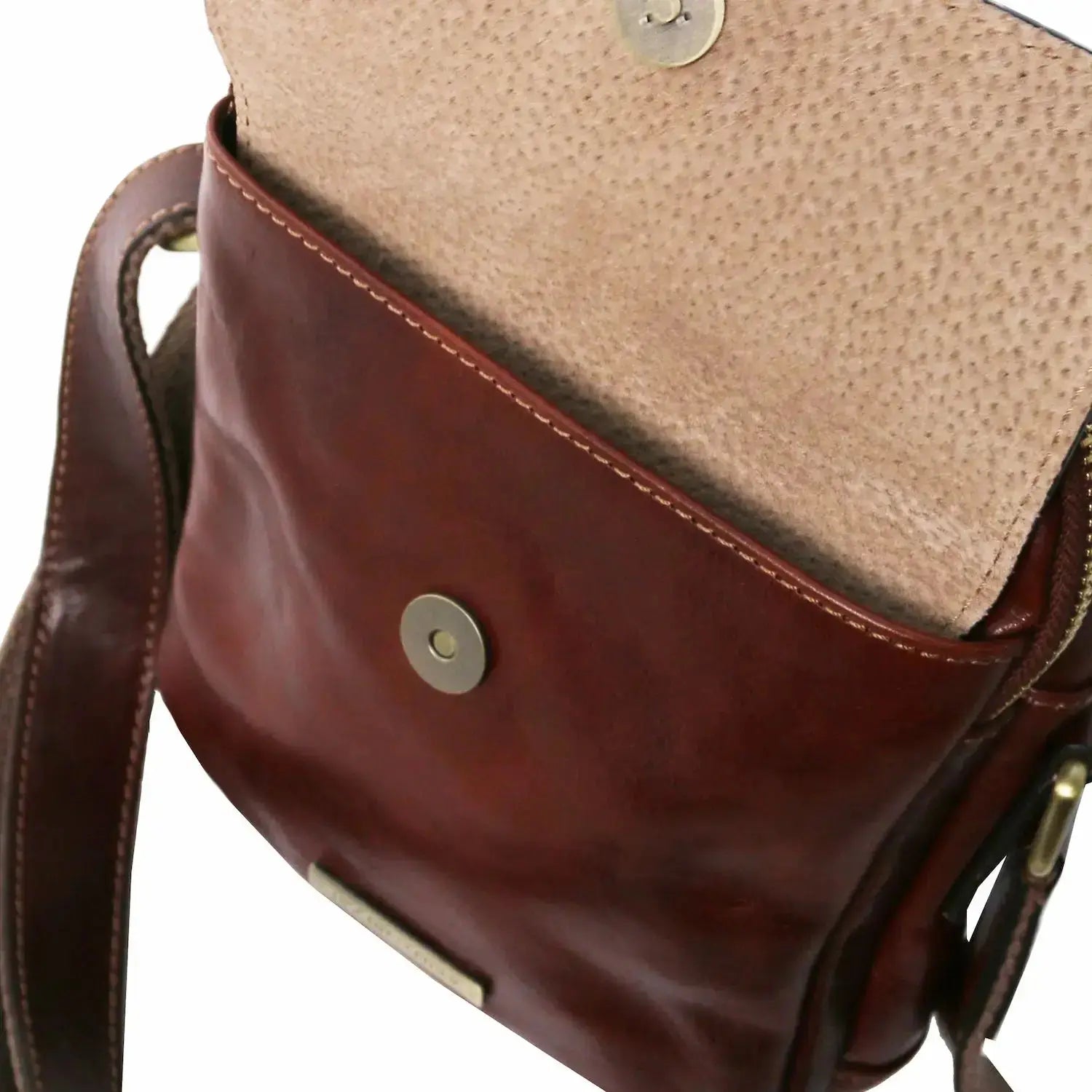 sac bandoulière en cuir homme marron - larry tl141915 Tuscany Leather
