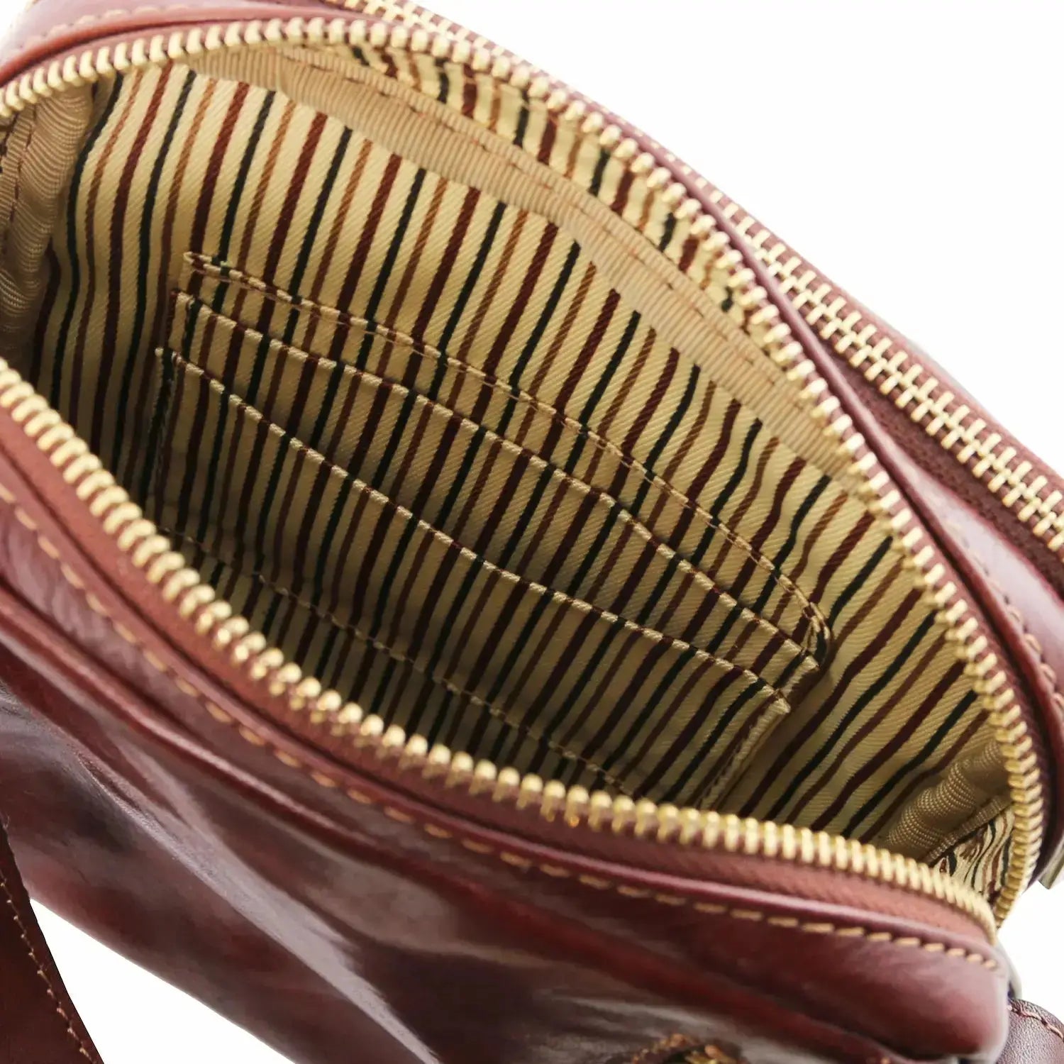 sac bandoulière en cuir homme marron - larry tl141915 Tuscany Leather