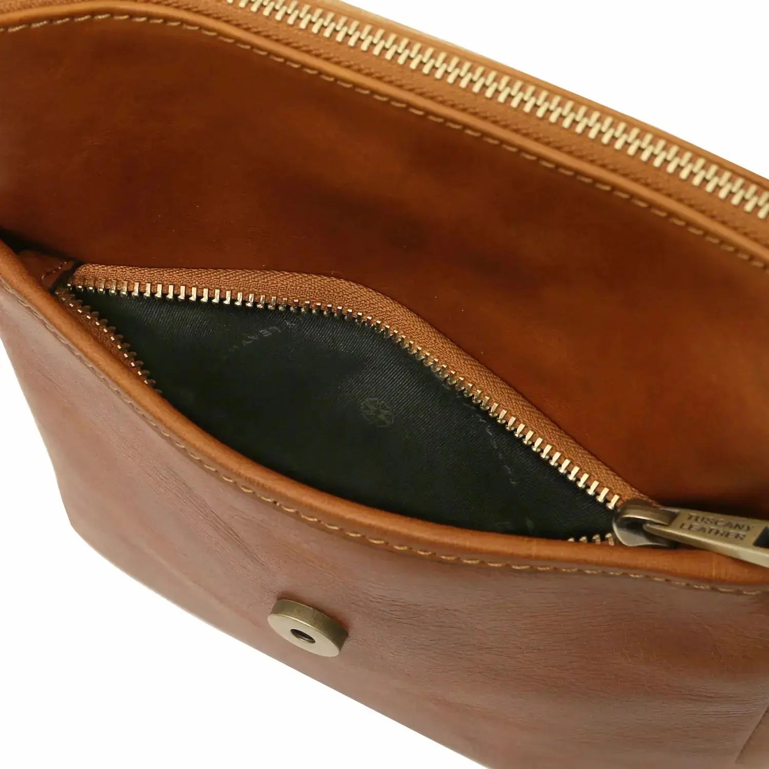 sac bandoulière en cuir homme naturel - john tl141408 - Tuscany Leather
