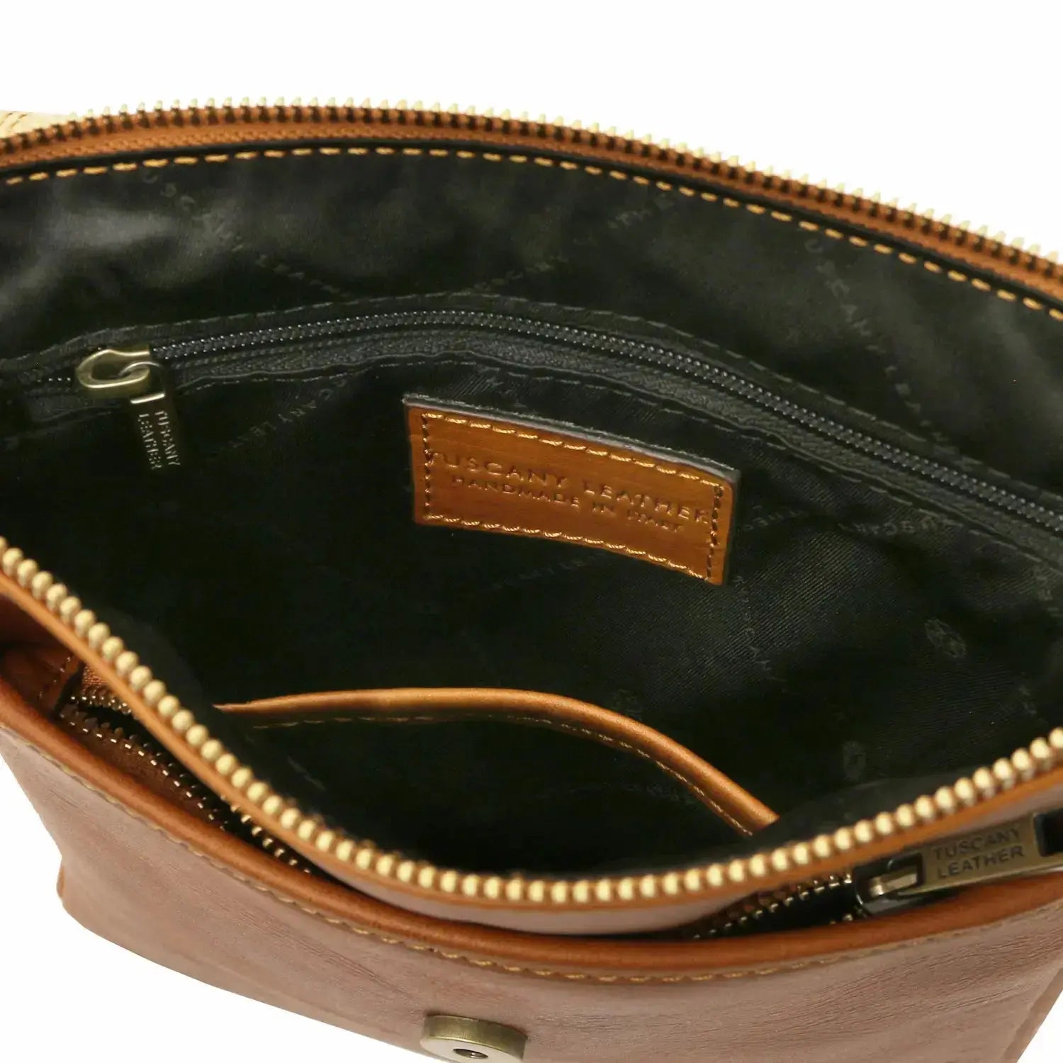 sac bandoulière en cuir homme naturel - john tl141408 - Tuscany Leather