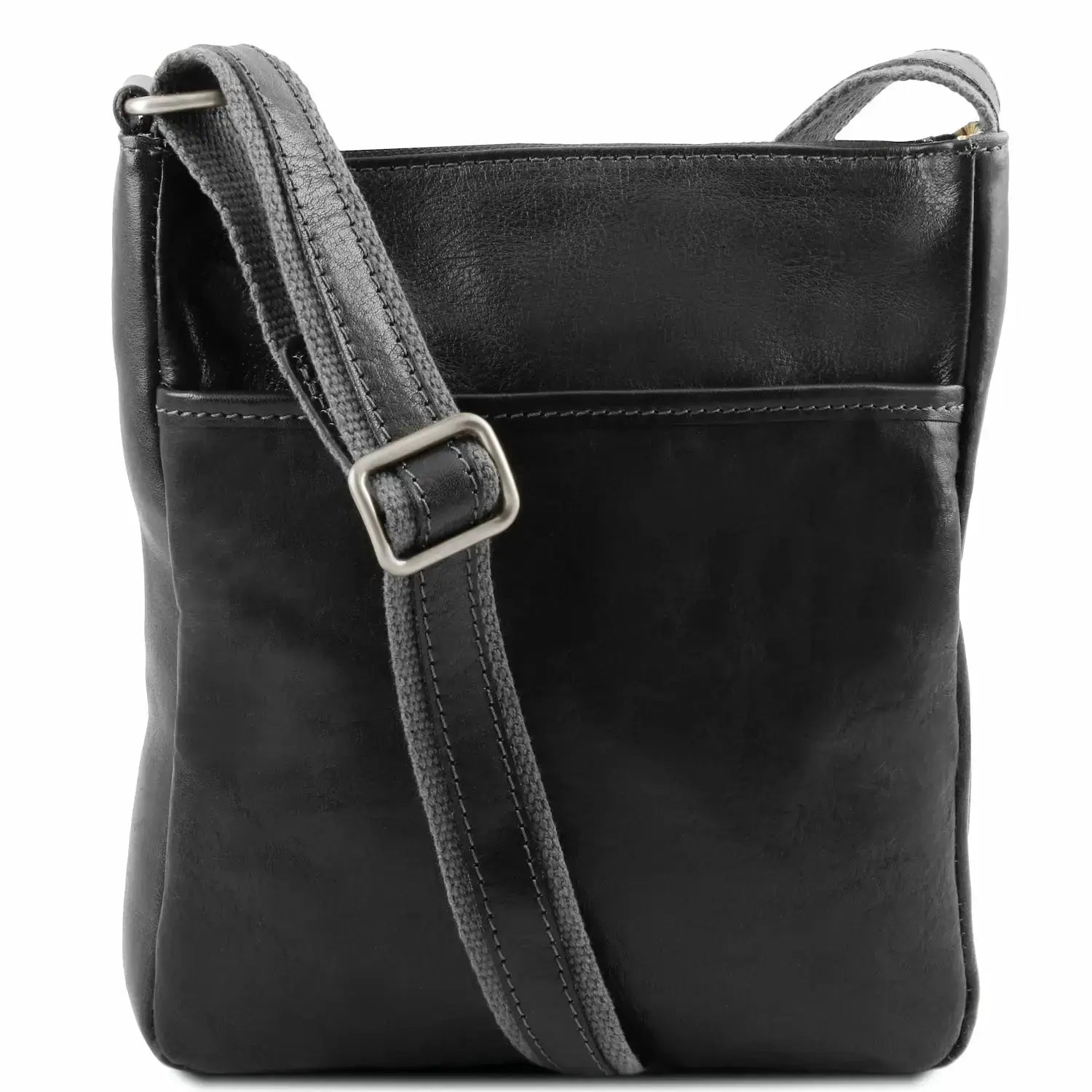 sac bandoulière en cuir homme noir - Jason tl141300 - Tuscany Leather