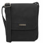 sac bandoulière en cuir homme noir - john tl141408 - Tuscany Leather