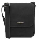 sac bandoulière en cuir homme noir - john tl141408 - Tuscany Leather