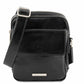 sac bandoulière en cuir homme noir - larry tl141915 Tuscany Leather