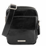 sac bandoulière en cuir homme noir - larry tl141915 Tuscany Leather
