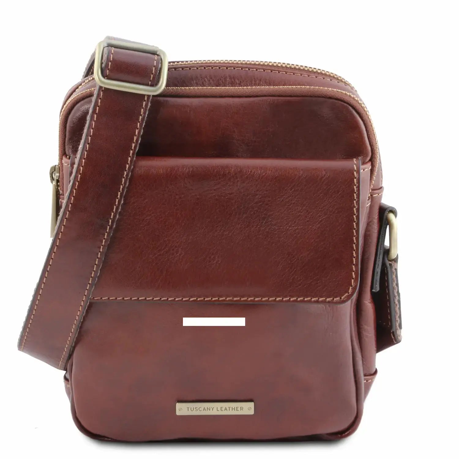 sac bandoulière en cuir homme personnalisable - larry tl141915 Tuscany Leather